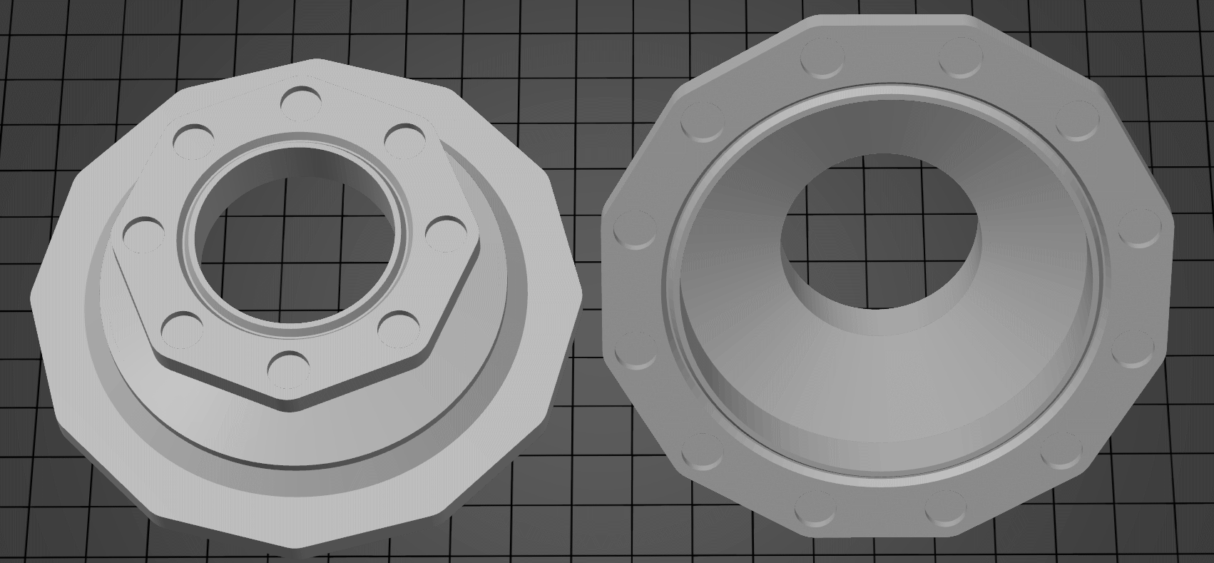 Parametric vacuum hose connector with connectors. by Max