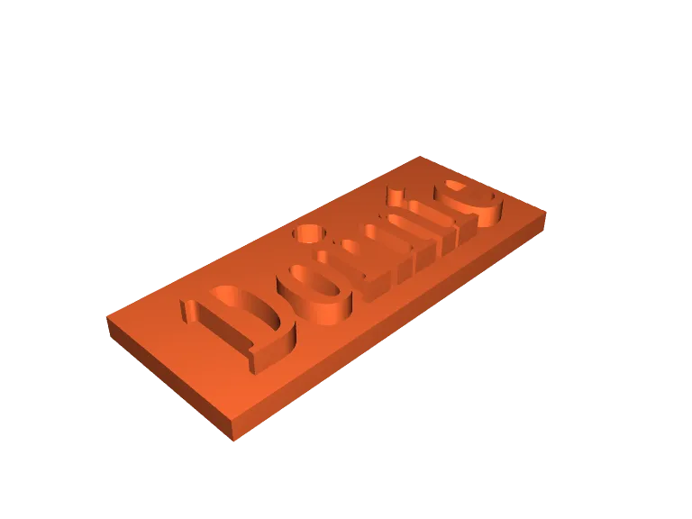 Rectangular Name By Danielle Download Free Stl Model Printables Com