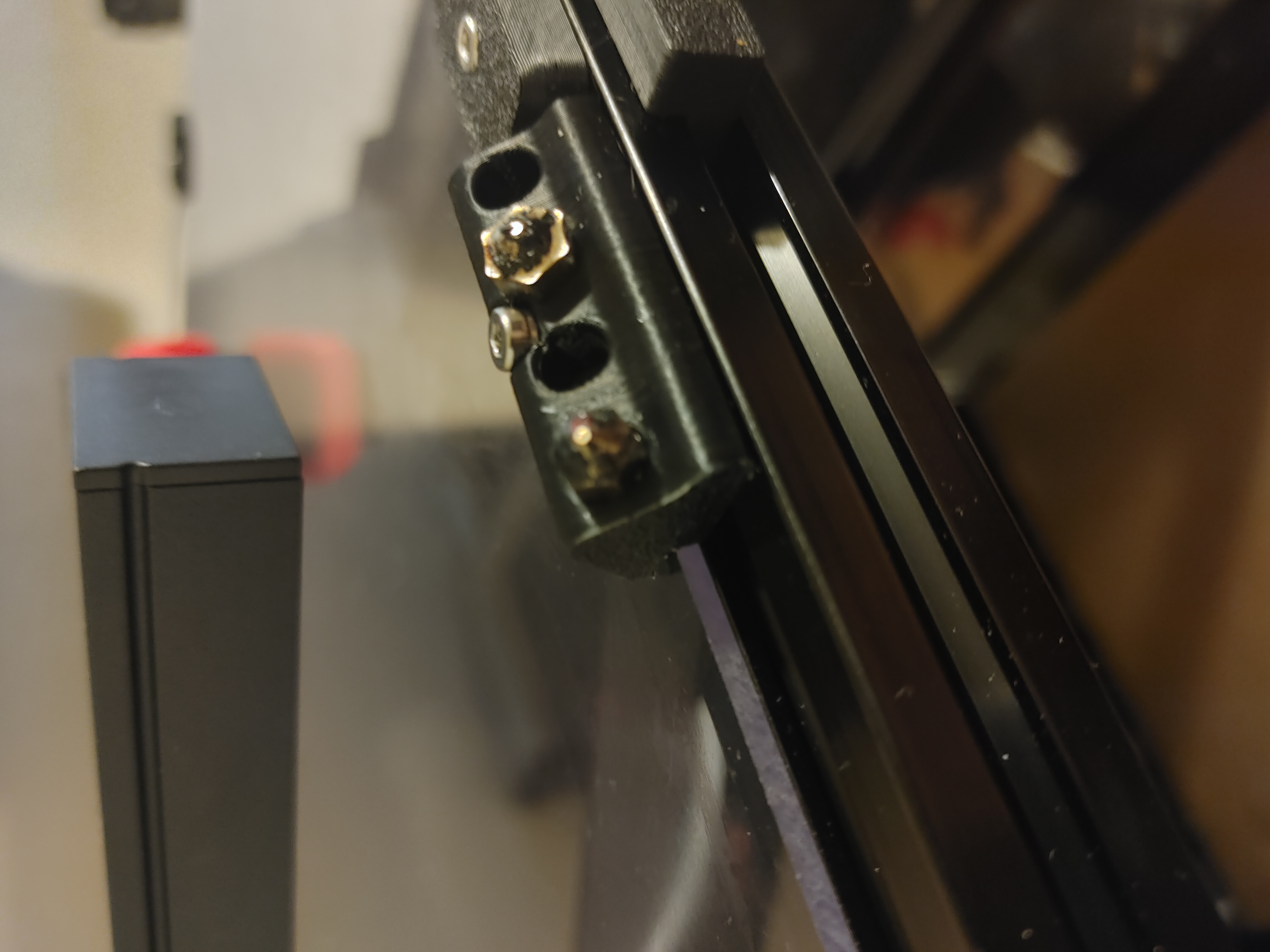 Four Nozzle holder for 2020 Extrusion with notch for panel