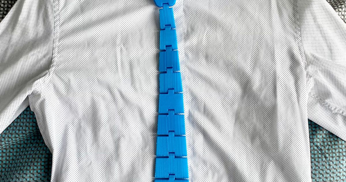 Articulated tie (STEP file included) da Richard | Scarica il modello ...