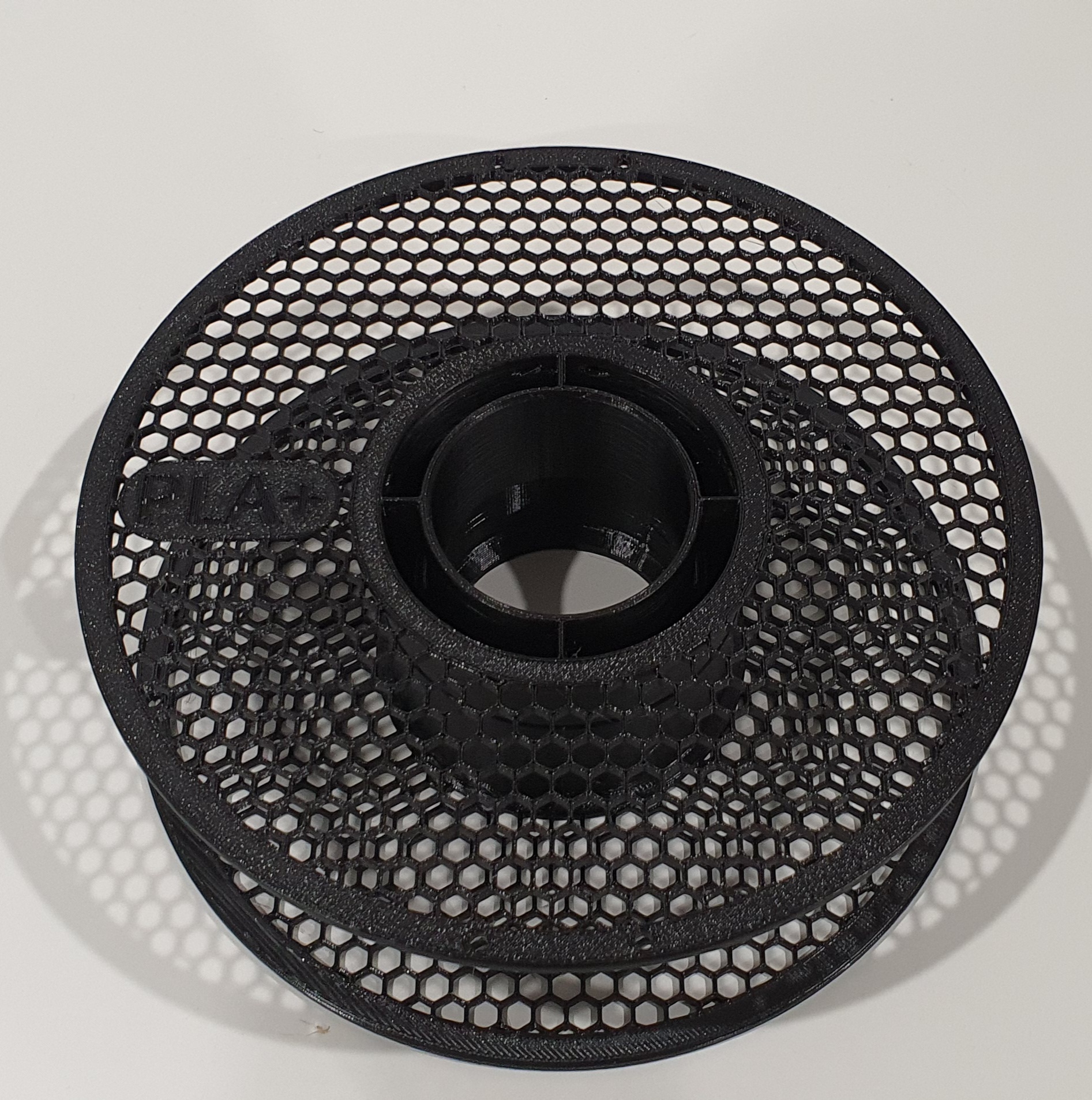 Reusable Spool Holder w/ material name printed in 3D model thumbnail