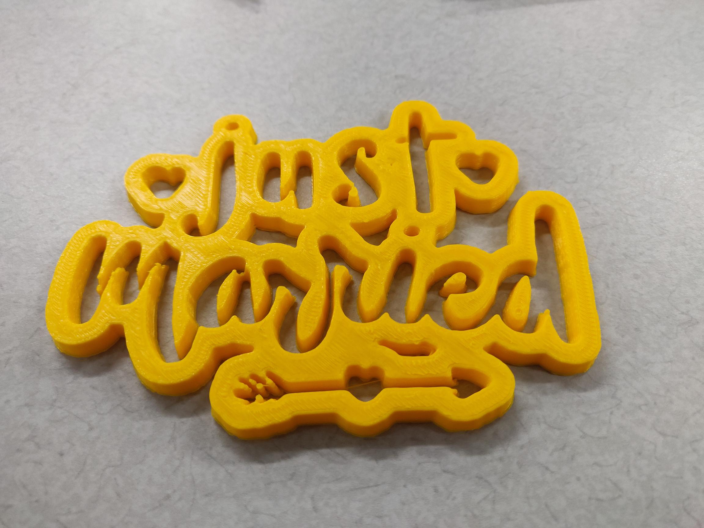 Just married sign