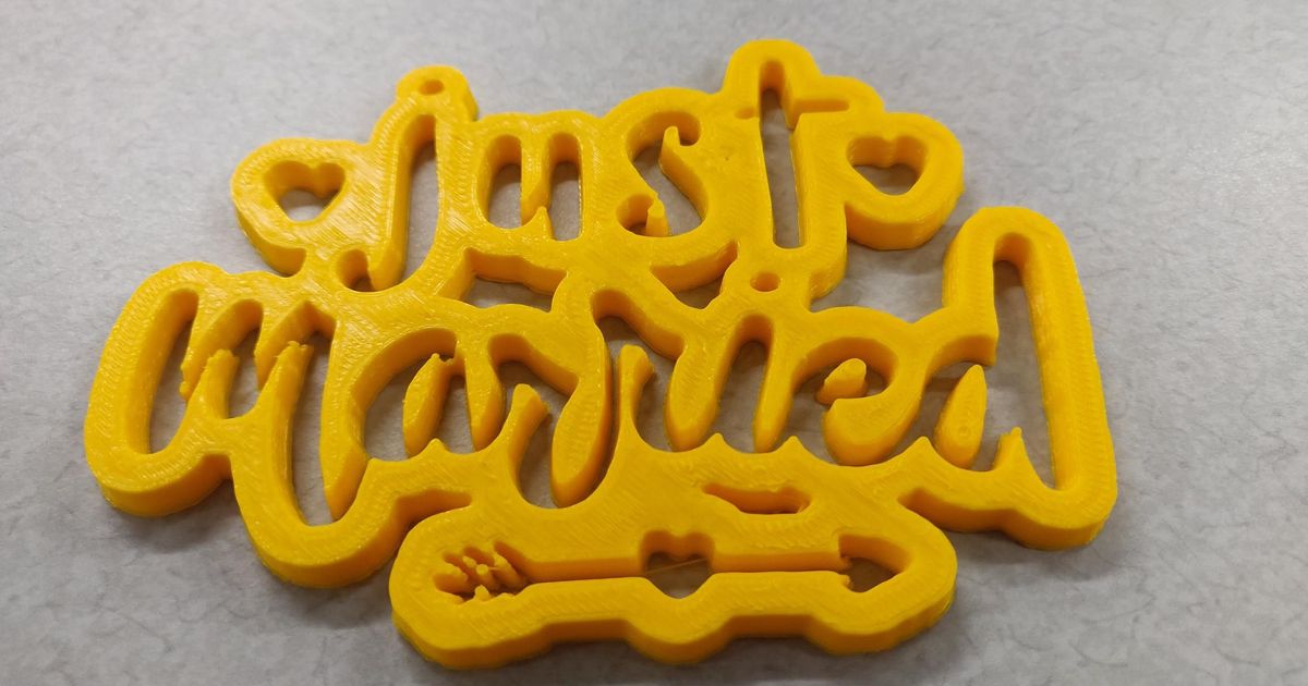 Just married sign by Pop Up Learning Labs Download free STL model