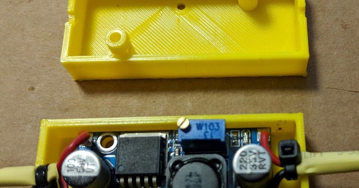 buck converter inline housing by melgish Download free STL model