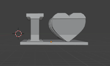 I Heart / Love You. Mothers Day / Fathers Day / Birthday / Ambigram