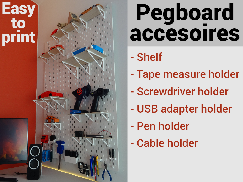 Pegboard Accesoires and Organizers