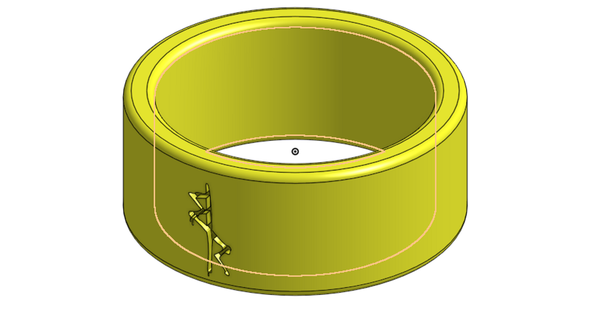 Edge runner Logo Ring by comet_prints Download free STL model