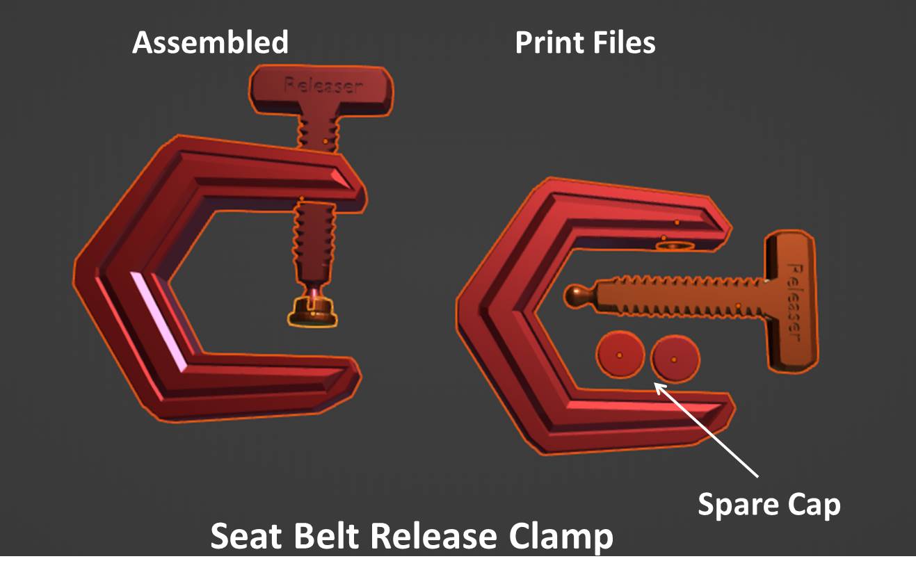 Various Child Car Seat Belt Buckle Release Assist Mechanisms by Hank