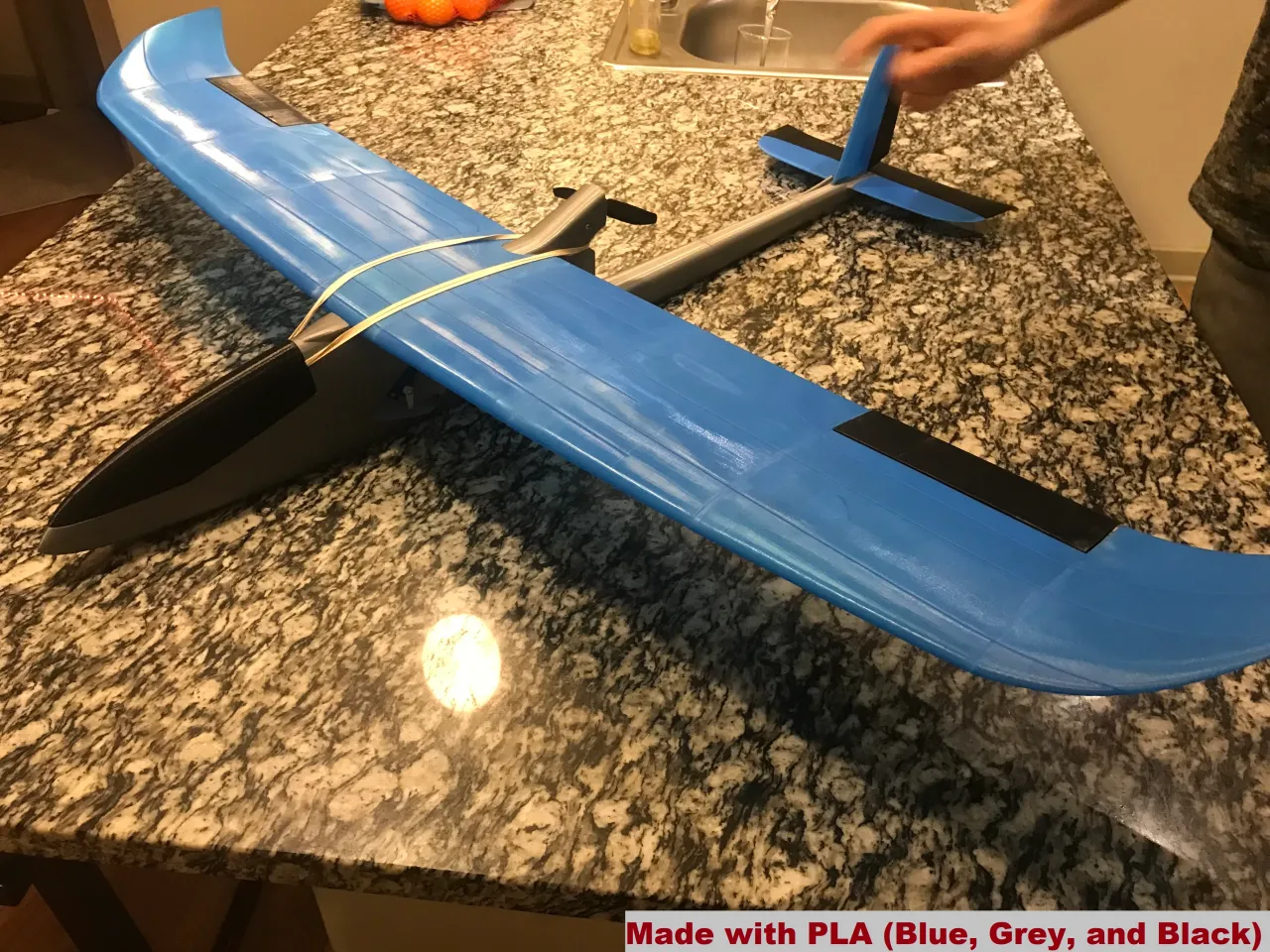 LW-PLA 3D Printed Airplane Kit – Printed Parts Only – Free Flight Lab