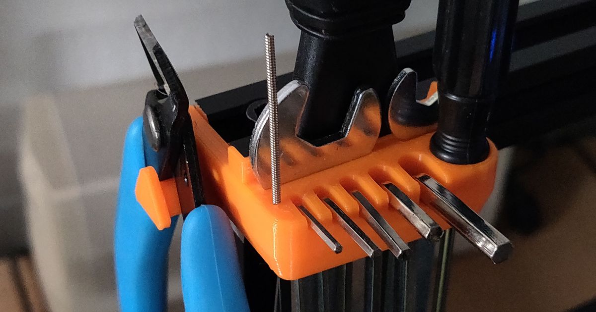 Ender3 Pro Tool Holder Mini by lazysmartperson Download free STL
