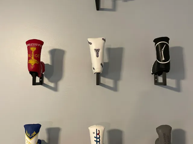 Updated Golf Headcover Wall Mount
