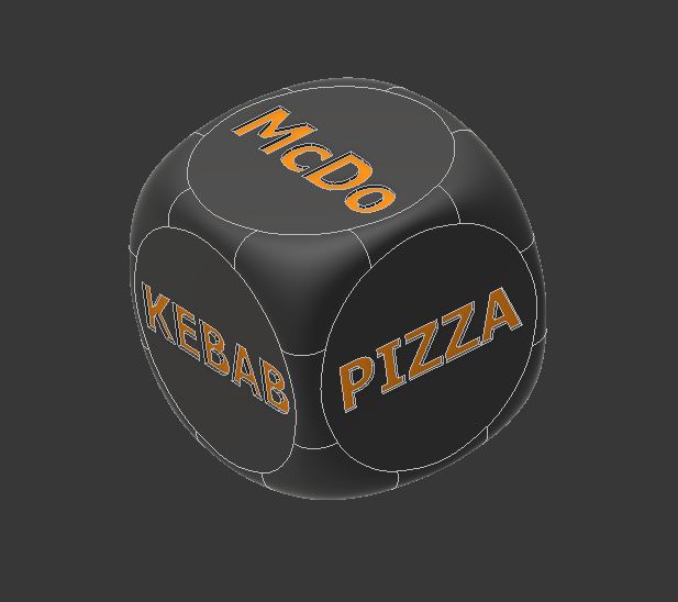 Food Takeaway Decision Dice
