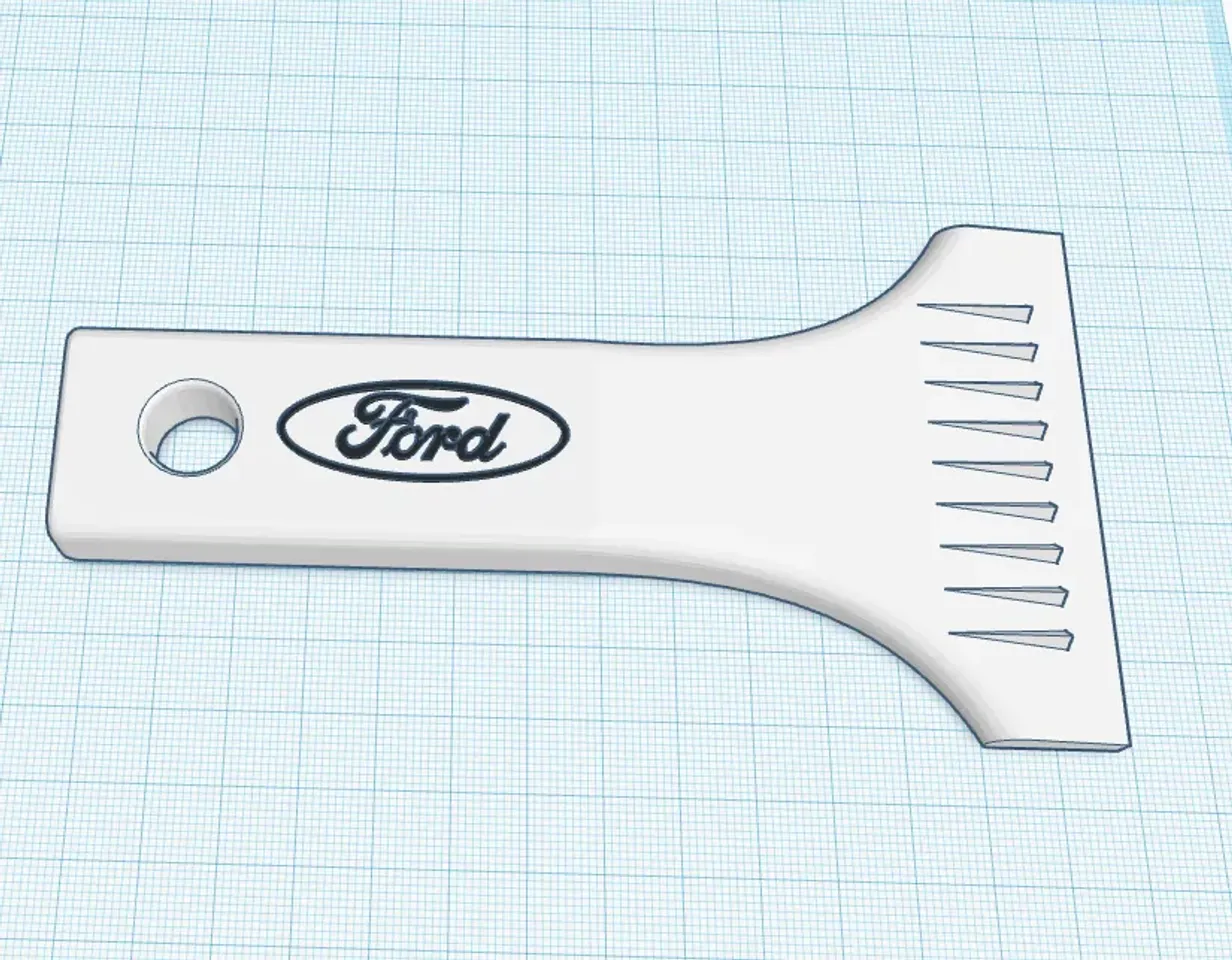 Ice scraper Ford by Heine Sørensen | Download free STL model ...