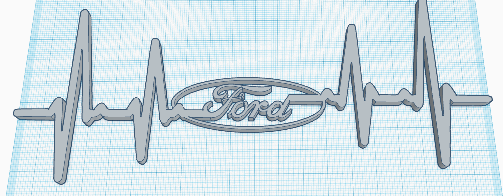 Ford heart beat wall art