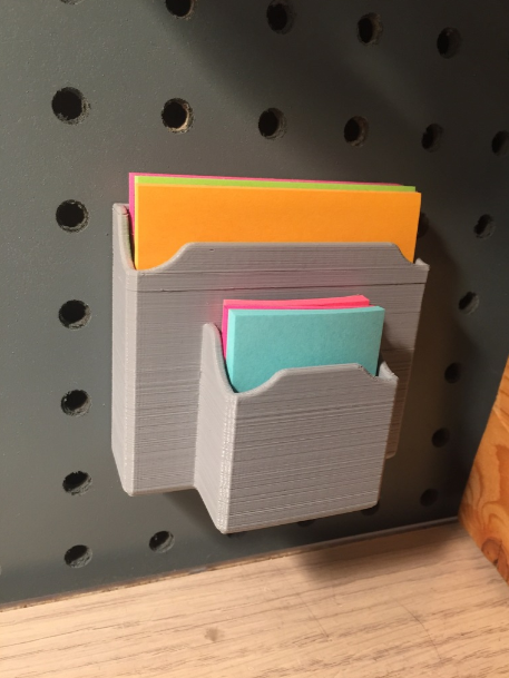 Peg Board Post-it Holder