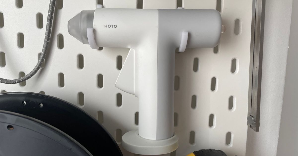 HOTO glue gun hooks for IKEA pegboard by Qaz Download free STL model