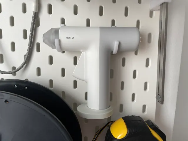 HOTO glue gun hooks for IKEA pegboard