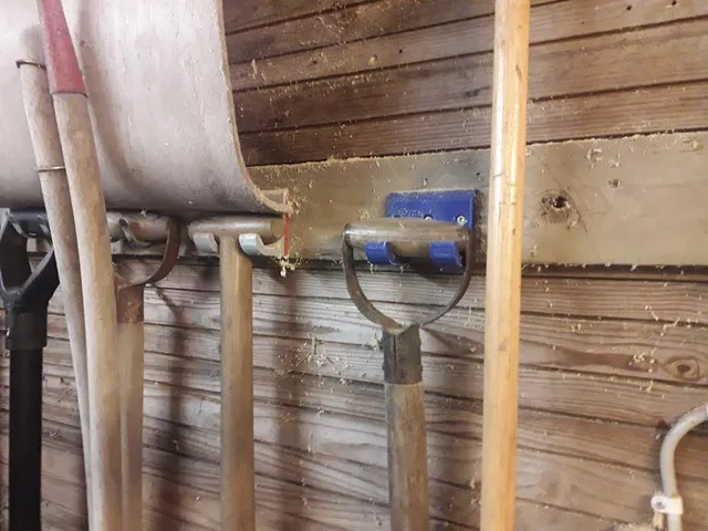 Garden shed hook