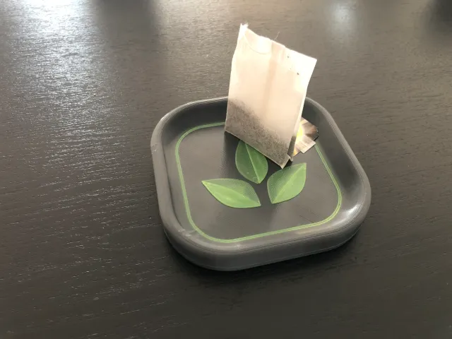 Tea bag holder, coaster