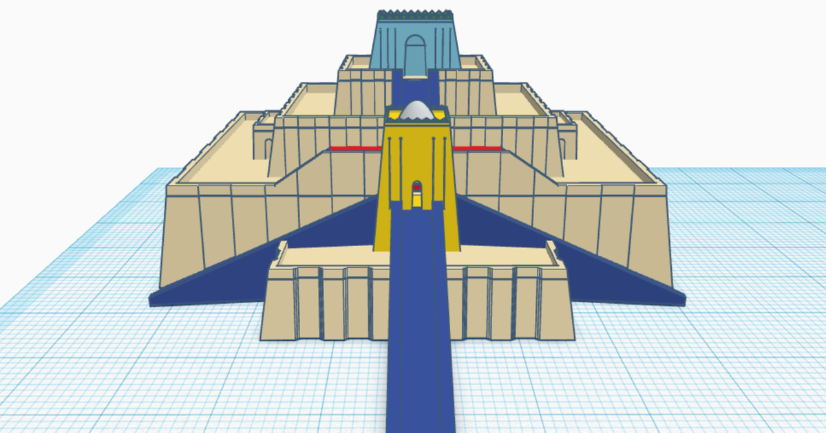 Ziggurat of Ur by Mugor89 Download free STL model