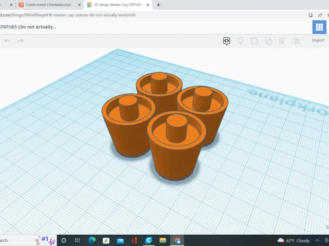 Marker Cap Statues (Not real, just statues)