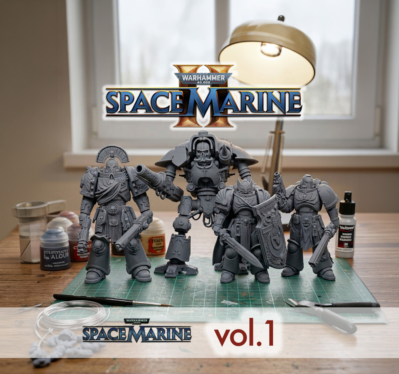 Warhammer 40k - Space Marine II - Set 01 - High 3d model