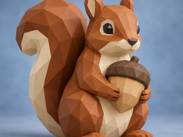 Low Poly Squirrel