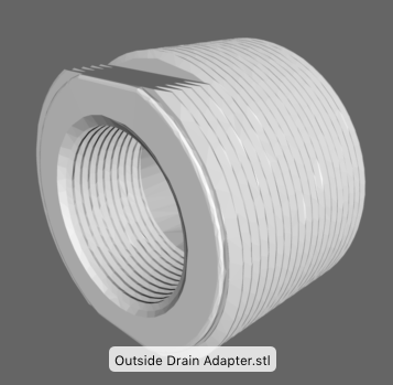 Outside Drain Adapter