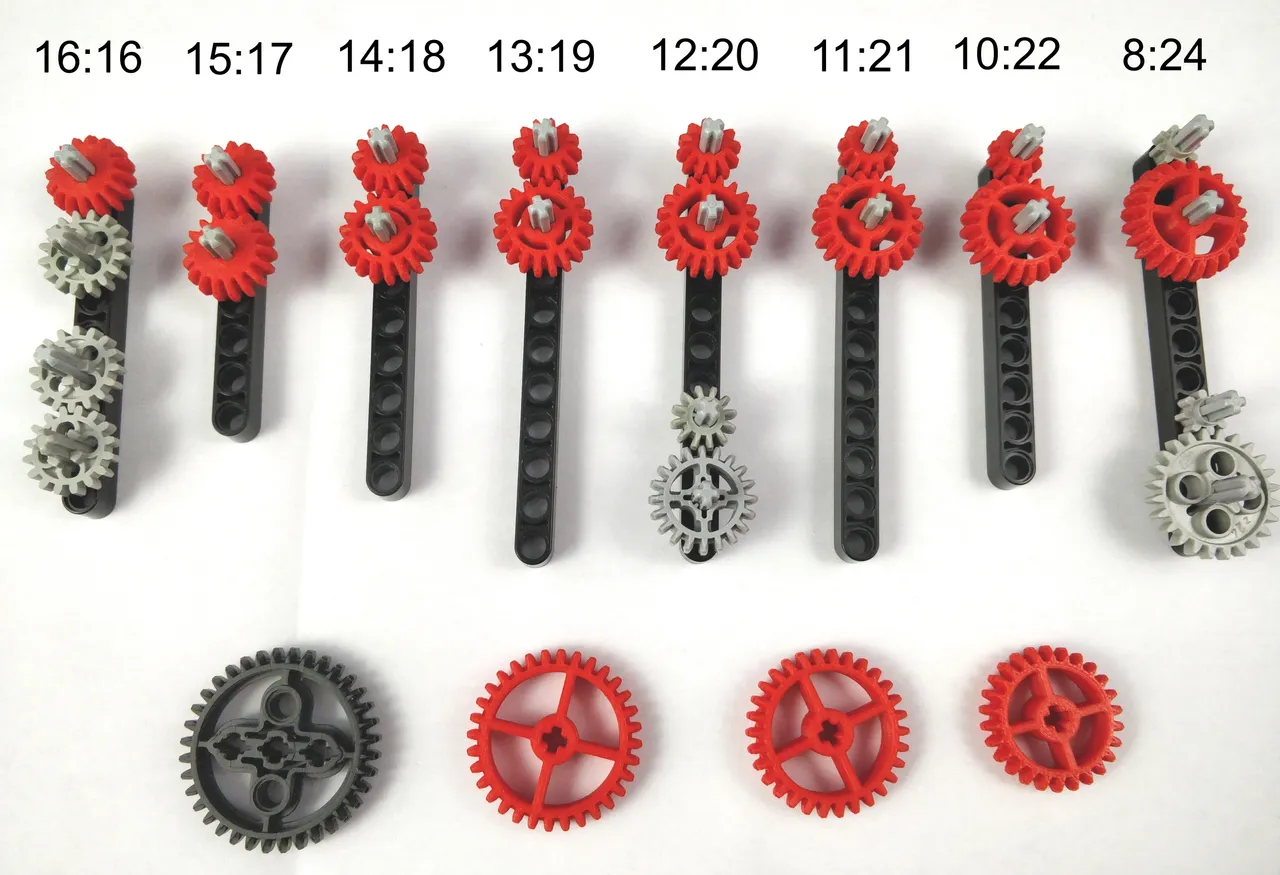 Lego Technic compatible gears with custom sizes by marian42, Download free  STL model
