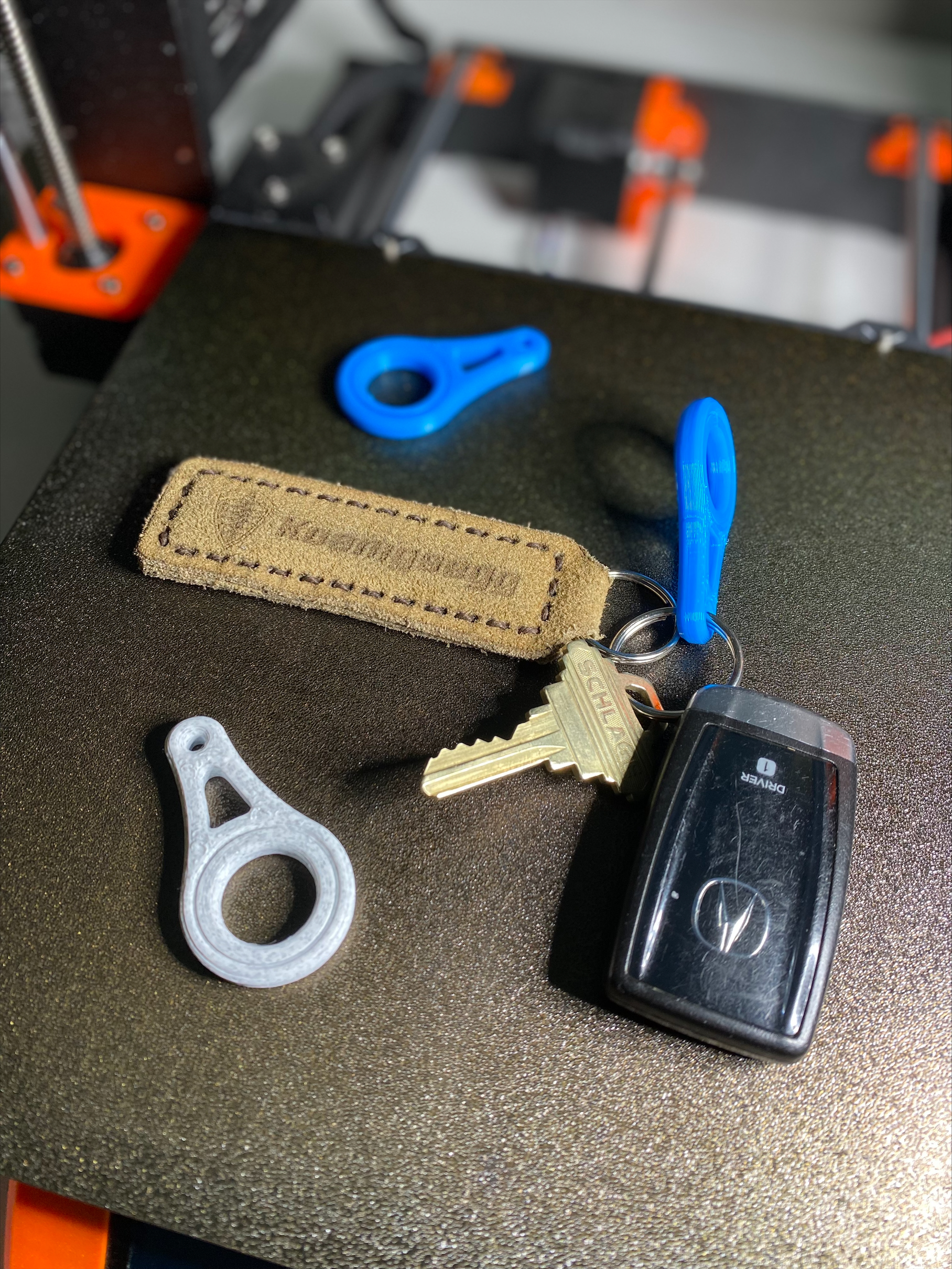 Keychain Spinner - Print in place - Fidget