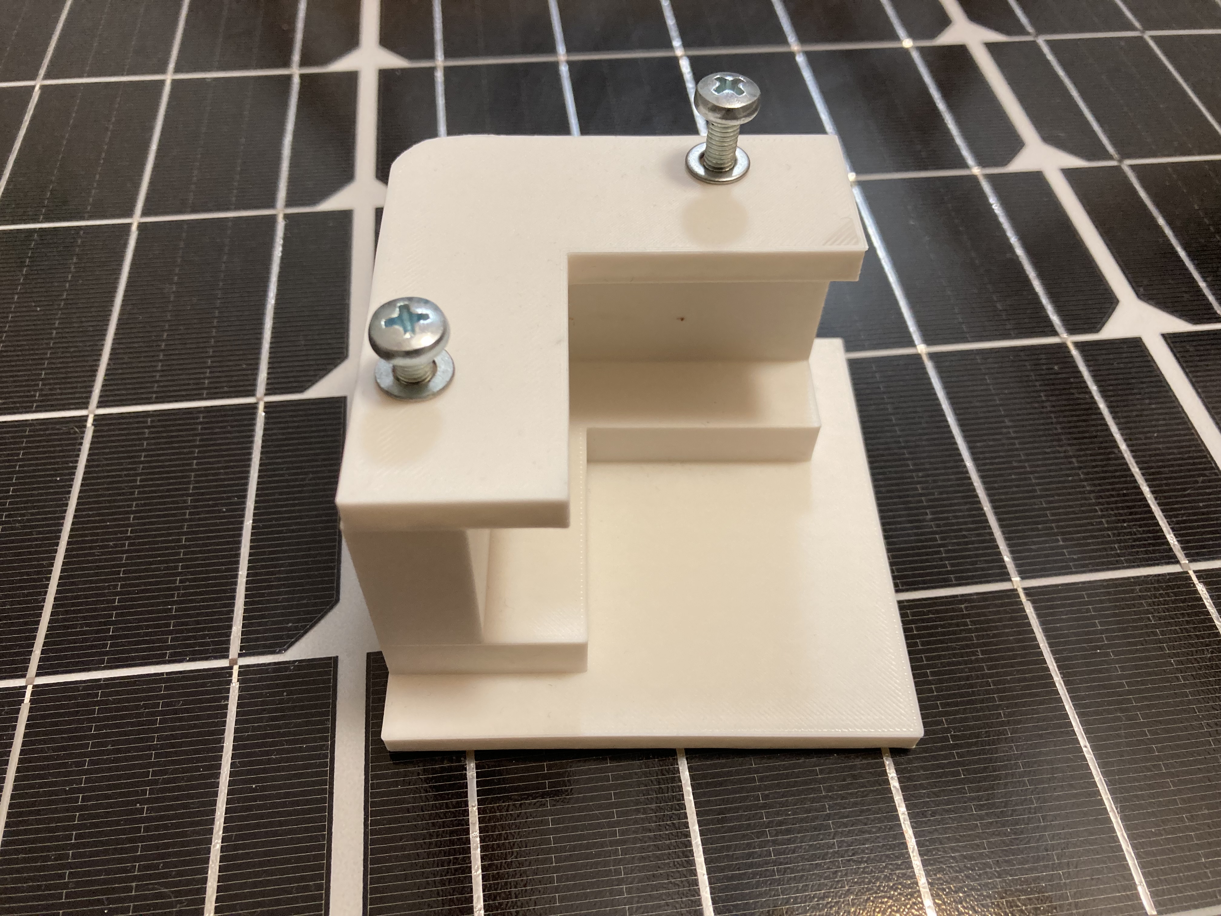 Solar panel mount L, T part