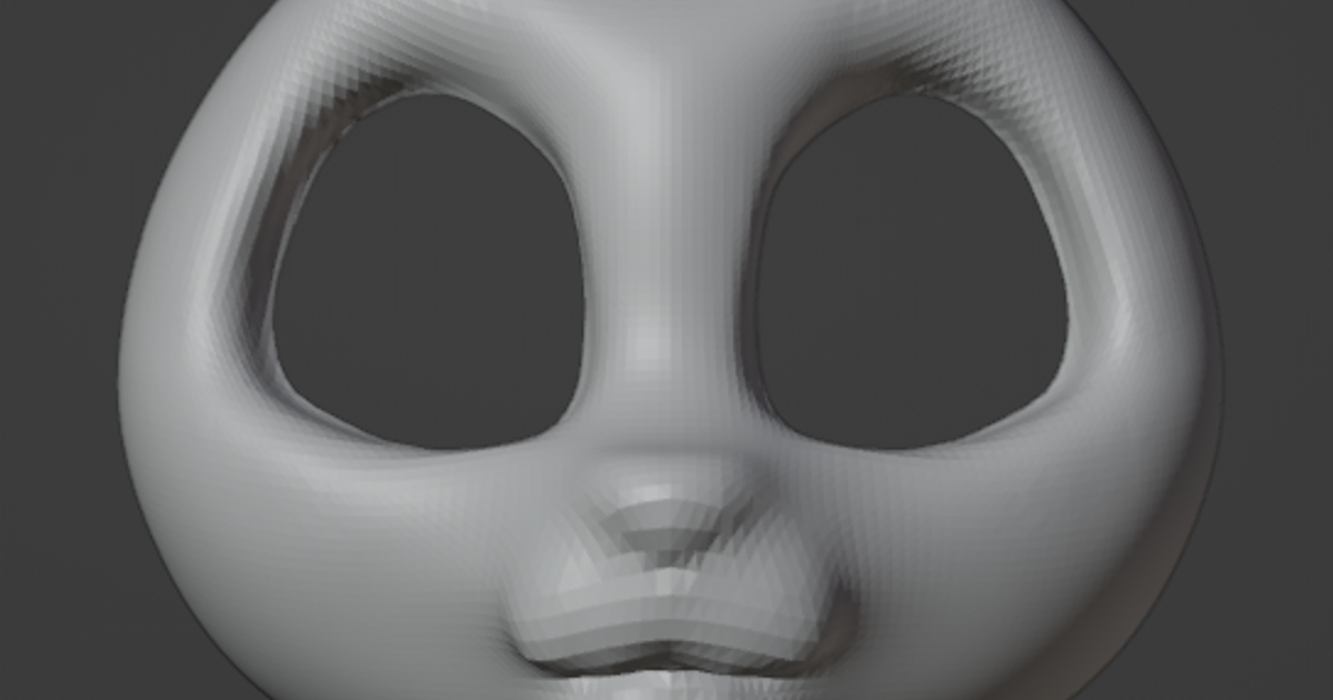 Kemono Rodent Face by WynnieTheFloof | Download free STL model ...