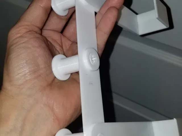 IKEA-style over door hook w/threads and screws
