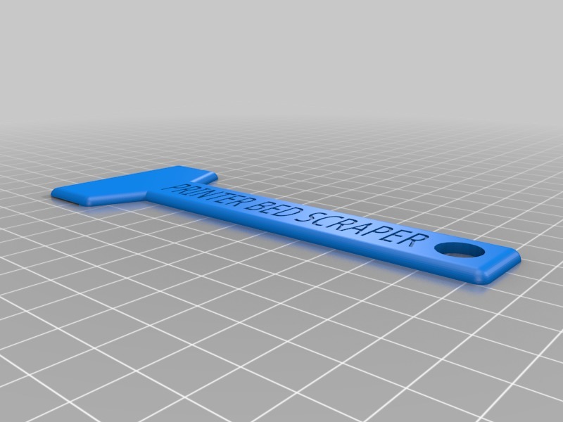 Printer Bed Scraper for Replaceable Printed Blades (Two-piece handle version) — miniatura 4