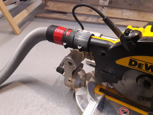 Bosch Dust Extractor to DeWalt Miter Saw adapter