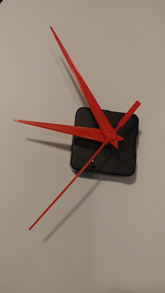 Miniatura 2 do modelo 3D Press-on clock hands