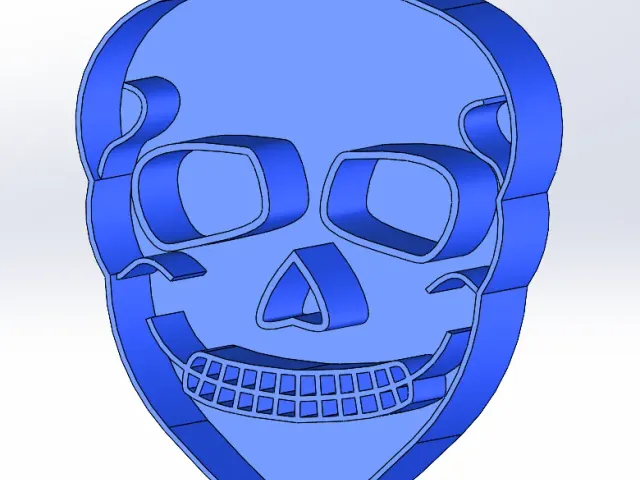Sugar skull clay cutter