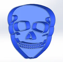 Sugar skull clay cutter