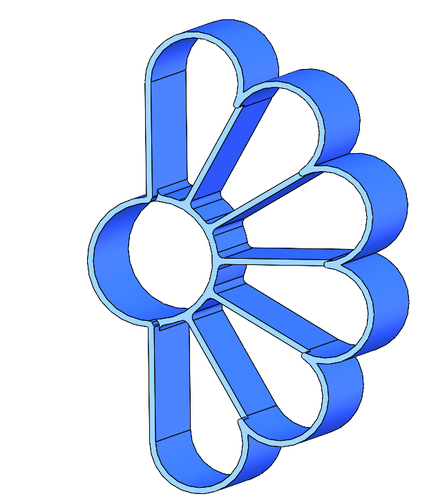 Half flower cutter