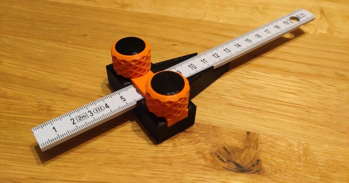 Woodworking Marking Gauge Tool by LudoM Download free STL model