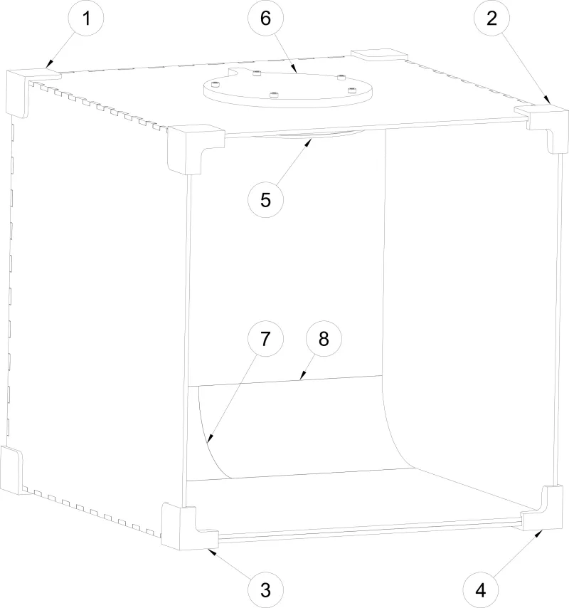 Photo studio lightbox with built-in lighting by goodjobswe MakerWorld ...