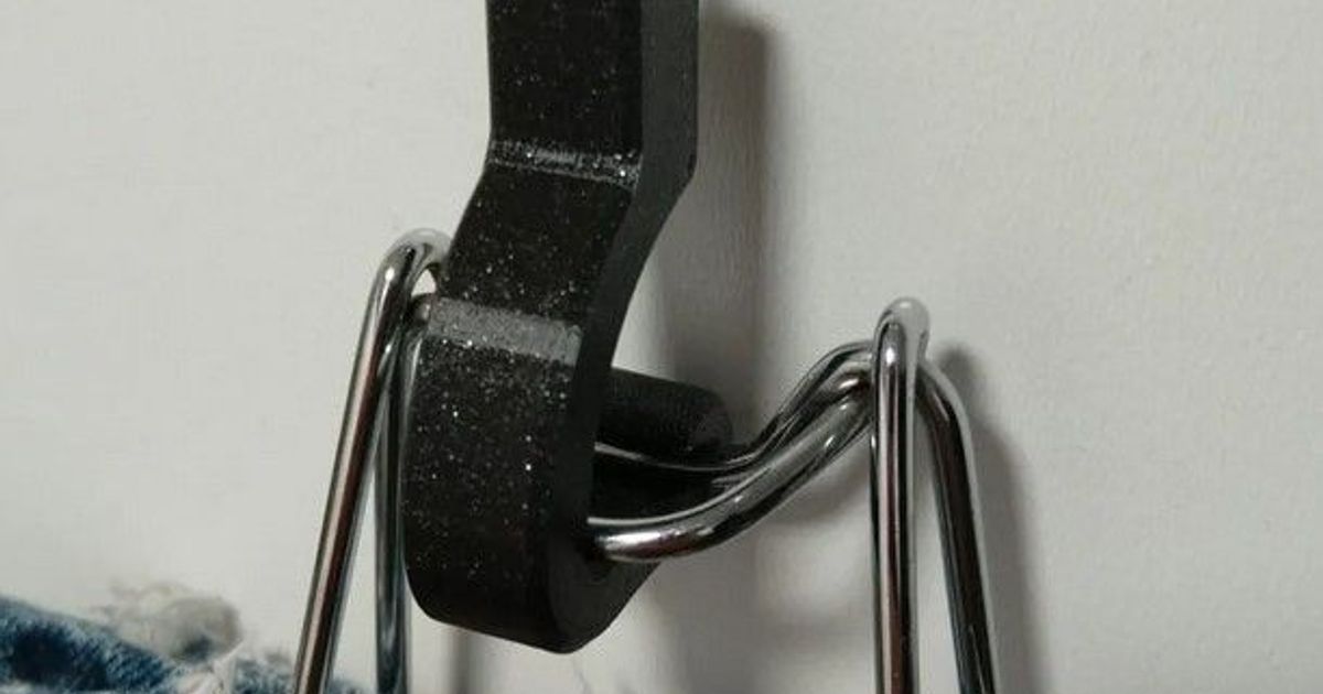 Trouser hanger replacement clamp by b--rian | Download free STL model ...