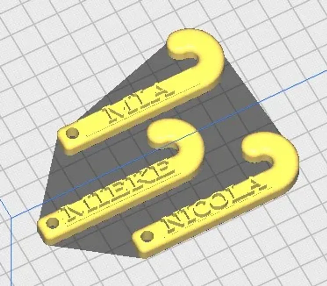 STL file HNK Rijeka Colored Keychain 🗝️・3D printer model to