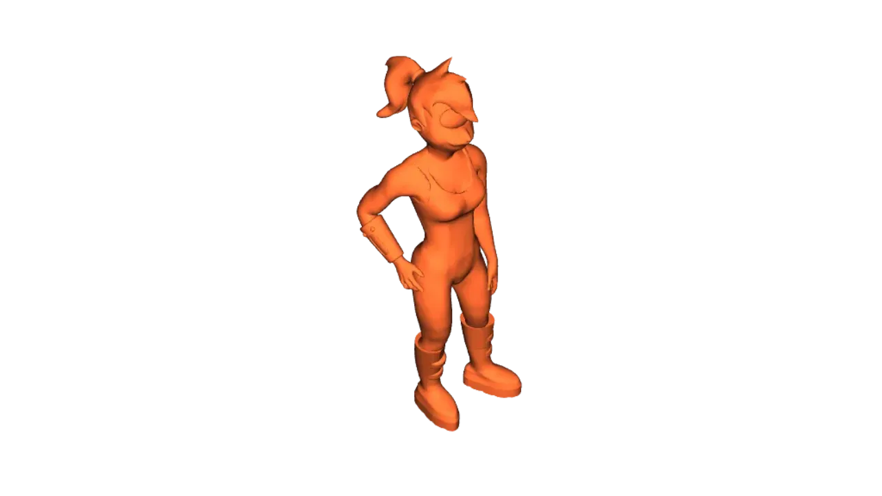 Futurama Turanga Leela von MTom | Kostenloses STL-Modell herunterladen |  Printables.com, image size:1280x720
