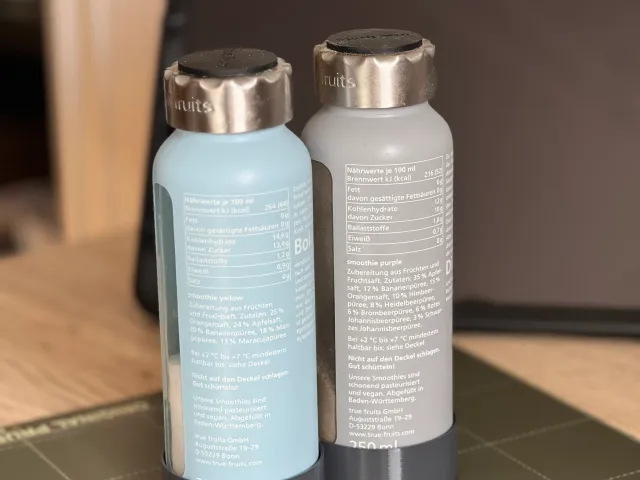 Bottle Stand / holder for two Bottles e.g. True Fruits