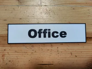 Office Sign by MadTNOTN | Download free STL model | Printables.com