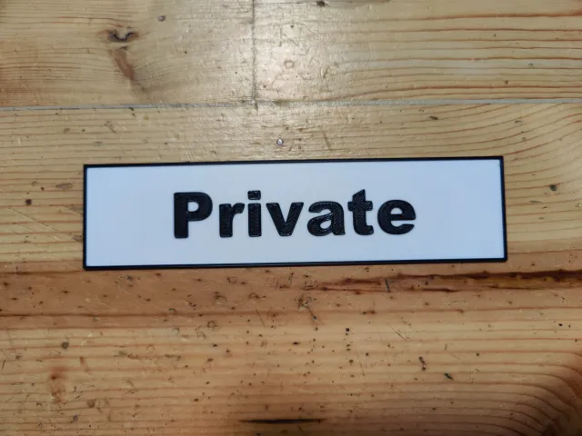 Private Sign