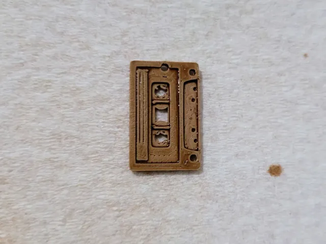 Cassette earring charm