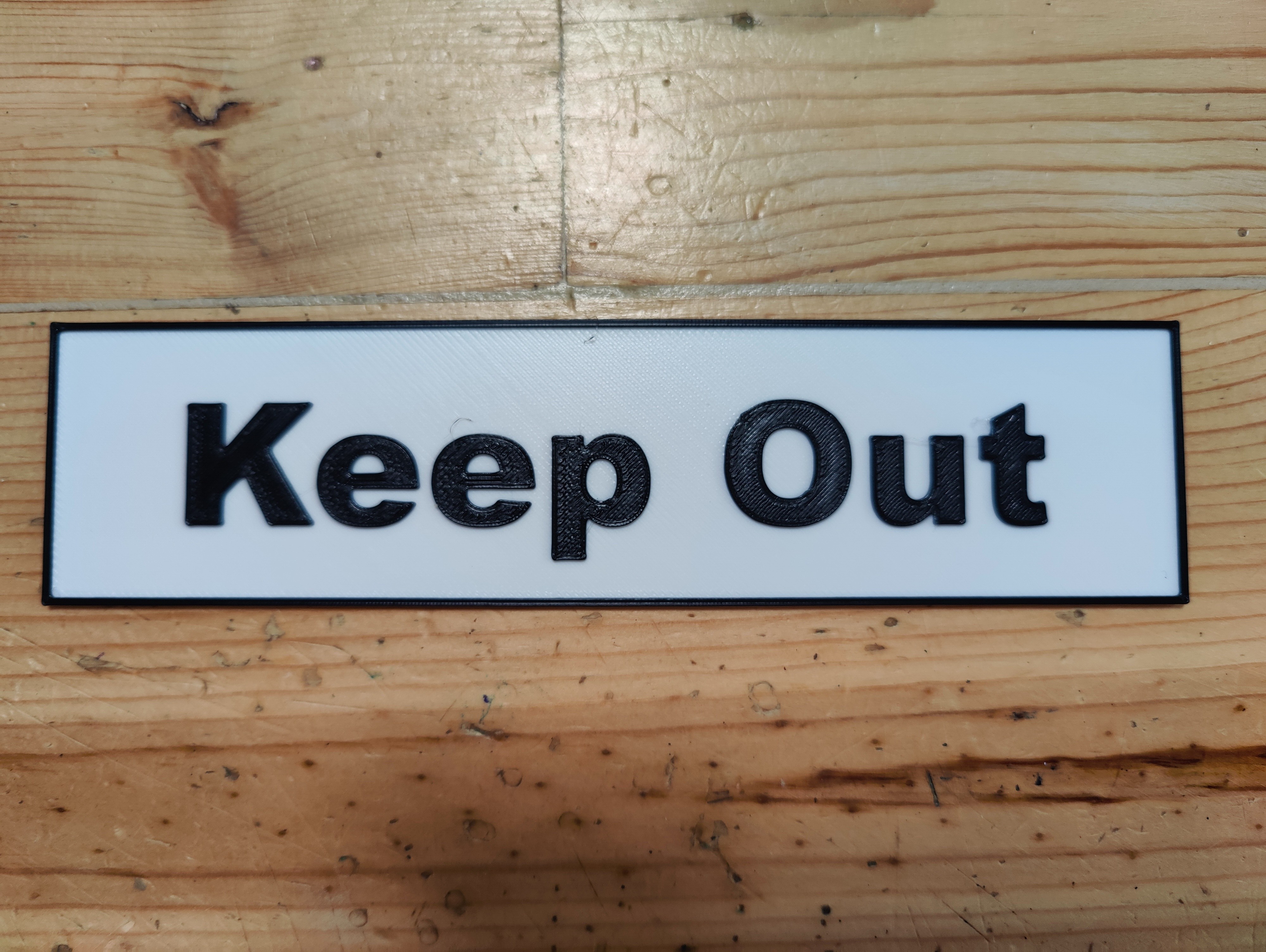 Keep Out Sign By MadTNOTN Download Free STL Model Printables
