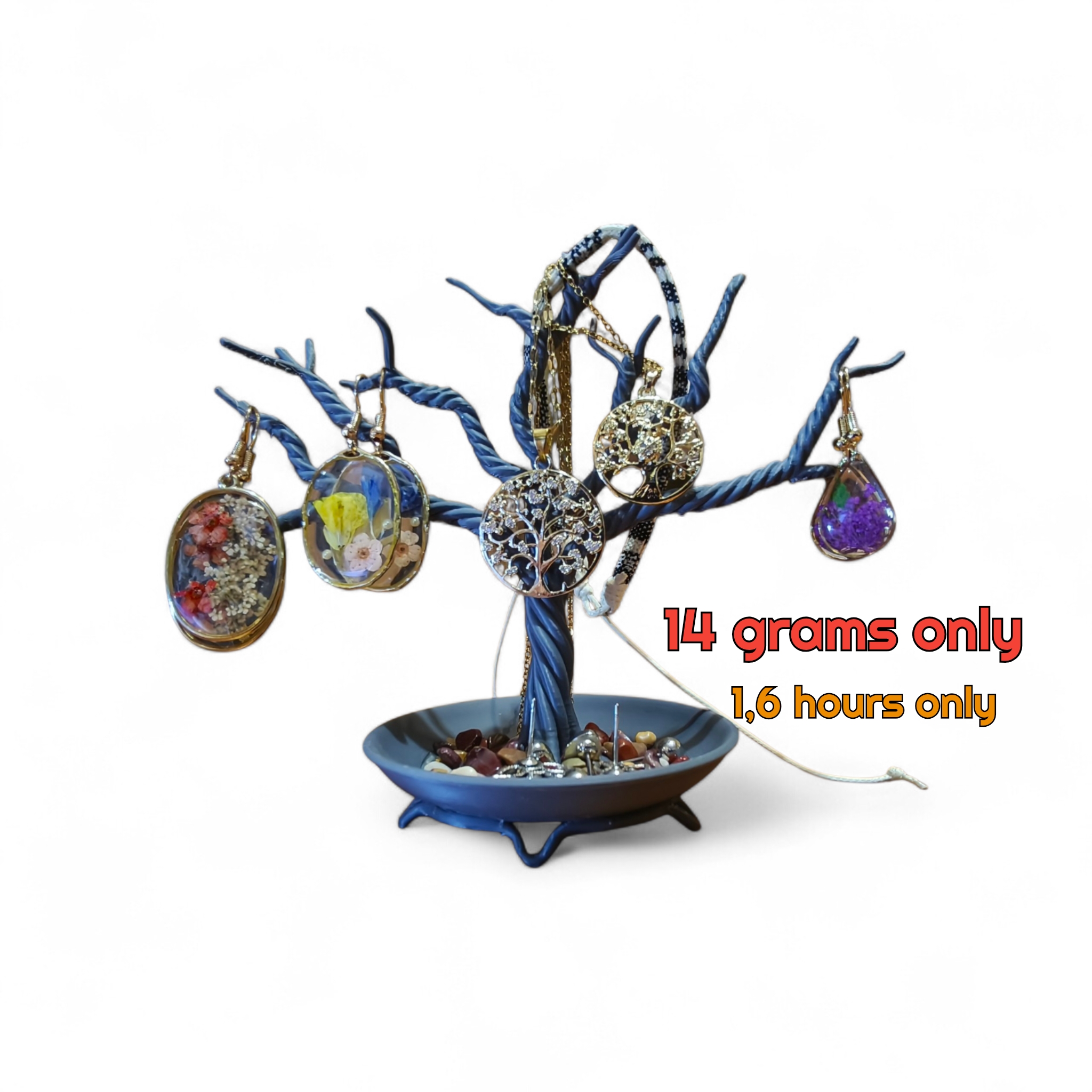Jewelery tree - jewelry hanger in a wooden shape